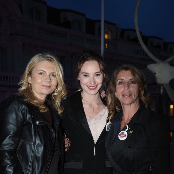 Exclusif - Aline Marrache, Déborah François, Sandra Rudich - Soirée "Tous et toutes ensemble de Varda à Veil" organisée par "La Journée by the Land" sur le roof-top de l'hôtel 3.14 lors du 72ème Festival International du Film de Cannes le 17 mai 2019.