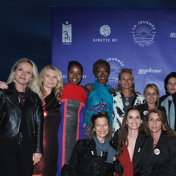 Exclusif - Lucille de Joncquières, Présidente de IWF (international women forum), Aline Marrache, Nadège Beausson-Diagne, Karine Partouche, Rosalie Varda, Sandrine Bauer, Aurore Pierre, Mina El Kaoui, Aline Chau, Corine Cooper, Anne-Cécile Mailfert, Sandra Rudich et Déborah François - Soirée "Tous et toutes ensemble de Varda à Veil" organisée par "La Journée by the Land" sur le roof-top de l'hôtel 3.14 lors du 72ème Festival International du Film de Cannes le 17 mai 2019.