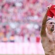 Franck Ribéry - Franck Ribéry célèbre le titre de champion d'allemagne et son dernier match sous les couleurs du Bayern de Munich le 18 Mai 2019. 18/05/2019 - Munich