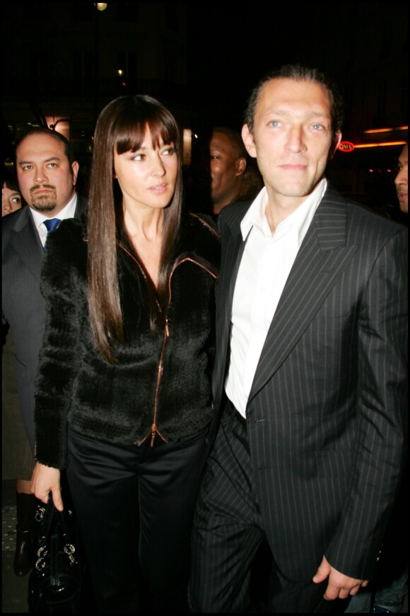 Monica Bellucci et Vincent Cassel lors de l'avant-première du film "Sheitan" au Grand Rex, à Paris, en 2006.