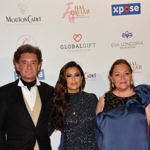 Philippe Sereys de Rothschild, Eva Longoria et Camille Sereys de Rothschild - Arrivées à la soirée "Global Gift Gala" sur la Terrasse Mouton Cadet lors du 72ème Festival International du Film de Cannes. Le 20 mai 2019