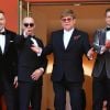 David Furnish, Bernie Taupin, Elton John, Taron Egerton à la première de "Rocketman" lors du 72ème Festival International du Film de Cannes, le 16 mai 2019. © Rachid Bellak/Bestimage