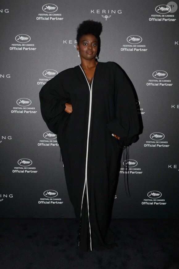 Exclusif - Aïssa Maïga - Dîner privé des collectifs "Noire n'est pas mon métier" et "Même pas peur" à la suite Kering de l'hôtel Barrière le Majestic lors du 72ème Festival International du Film de Cannes le 22 mai 2019 © Christophe Clovis/Bestimage