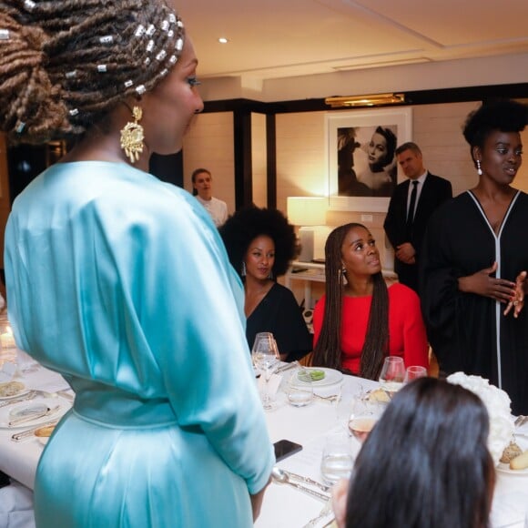 Exclusif - Nadège Beausson-Diagne, Aïssa Maïga, Gary Dourdan - Dîner privé des collectifs "Noire n'est pas mon métier" et "Même pas peur" à la suite Kering de l'hôtel Barrière le Majestic lors du 72ème Festival International du Film de Cannes le 22 mai 2019 © Christophe Clovis/Bestimage