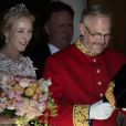La princesse Alexandra de Sayn-Wittgenstein-Berleburg avec le comte danois Michael Preben Ahlefeldt-Laurvig-Bille - Mariage de la princesse Alexandra de Sayn-Wittgenstein-Berleburg avec le comte danois Michael Preben Ahlefeldt-Laurvig-Bille à Svendborg au Danemark le 18 mai 2019.