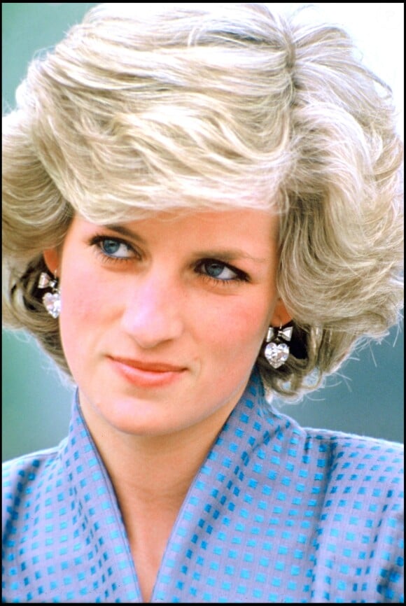 Diana en visite à Florence le 26 avril 1985.