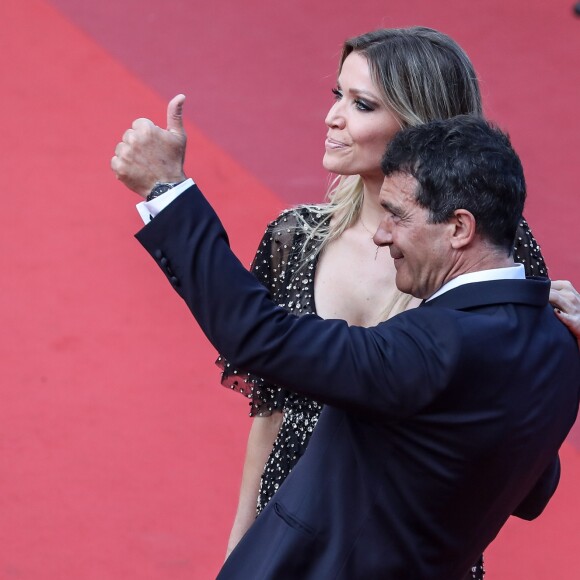 Antonio Banderas et sa compagne Nicole Kimpel - Montée des marches du film "Hors Normes" pour la clôture du 72ème Festival International du Film de Cannes. Le 25 mai 2019 © Jacovides-Moreau / Bestimage