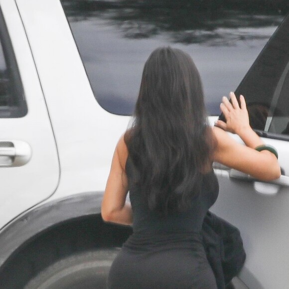 Kim Kardashian - Les Kardashians arrivent à la messe dominicale de K.West à Los Angeles, le 26 mai 2019.
