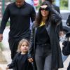 Exclusif - Kourtney Kardashian est allée déjeuner avec ses 3 enfants Mason, Penelope et Reign au restaurant Taverna Tony à Malibu, le 26 mai 2019.