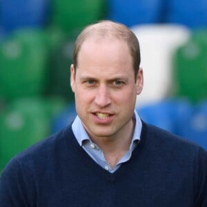 Le prince William, duc de Cambridge, et Catherine Kate Middleton, duchesse de Cambridge, participent aux activités de la Irish Football association au Windsor Park à Belfast le 27 février 2019