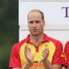 Le prince William, duc de Cambridge et le prince Harry participent au tournoi de polo "The Jerudong Park Trophy" au club de Cirencester et sortent vainqueur du match à Cirencester le 15 juillet 2017