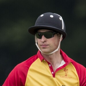 Le prince William, duc de Cambridge et le prince Harry participent au tournoi de polo "The Jerudong Park Trophy" au club de Cirencester et sortent vainqueur du match à Cirencester le 15 juillet 2017