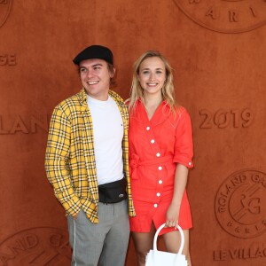 Zacharie Chasseriaud et sa compagne Chloé Jouannet au village lors des internationaux de tennis de Roland-Garros à Paris, France, le 1 juin 2019. © Jacovides-Moreau/Bestimage