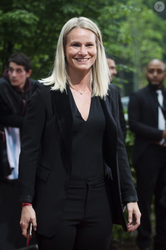 Amandine Henry arrive à la 28ème cérémonie des trophées UNFP (Union nationale des footballeurs professionnels) au Pavillon d'Armenonville à Paris, France, le 19 mai 2019.