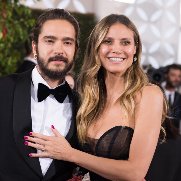 Heidi Klum et son fiancé Tom Kaulitz - Arrivées à la 76ème cérémonie annuelle des Golden Globe Awards au Beverly Hilton Hotel à Los Angeles, le 6 janvier 2019. © HFPA/ZUMA Wire/Bestimage