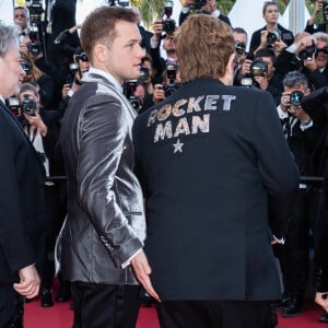 Taron Egerton et Elton John (lunettes Gucci) - Montée des marches du film "Rocketman" lors du 72e Festival International du Film de Cannes. Le 16 mai 2019 © Borde / Bestimage