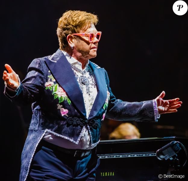 Elton John en concert à Vérone, le 29 mai 2019.