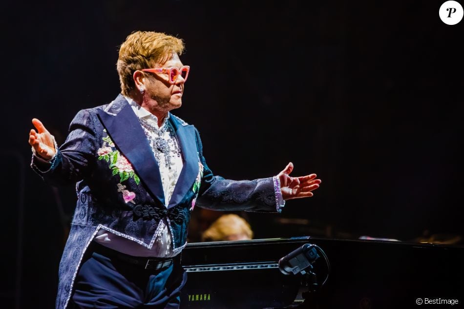 Elton John en concert à Vérone, le 29 mai 2019.