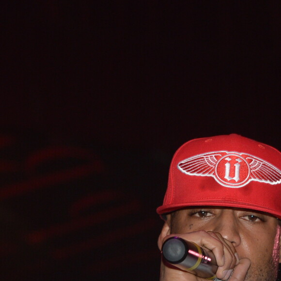 Le chanteur Booba en aftershow au Vip Room a Paris le 13 novembre 2013.