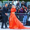 Jennifer Lopez et son fiancé Alex Rodriguez arrivent au Brooklyn Museum pour la soirée des CFDA Fashion Awards. Brooklyn, le 3 juin 2019.