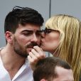 Joy Esther et son compagnon Andréa Condorelli dans les tribunes lors des internationaux de tennis de Roland Garros à Paris, France, le 4 juin 2019. © Jean-Baptiste Autissier/Panoramic/Bestimage