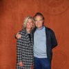 Gilles Cohen et sa compagne au village lors des internationaux de tennis de Roland Garros 2019 à Paris, France, le 5 juin 2019. © Jacovides-Moreau / Bestimage