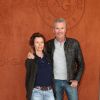 Denis Brogniart et sa femme Hortense Brogniart - Célébrités dans le village des internationaux de France de tennis de Roland Garros à Paris, France, le 6 juin 2019. © Jacovides-Moreau/Bestimage