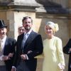 Izzy May, attachée de presse de David Beckham et ici au bras de Markus Anderson le 19 mai 2018 à Windsor lors du mariage de Meghan Markle et du prince Harry, est devenue l'une des plus proches confidentes de la duchesse de Sussex depuis son installation en Grande-Bretagne en 2017. ©Chris Jackson/PA Photos/ABACAPRESS.COM