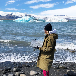 Alexandra Rosenfeld en Islande en juin 2019.