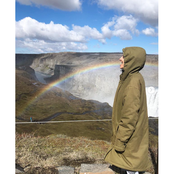 Alexandra Rosenfeld en Islande avec Hugo Clément, en juin 2019.