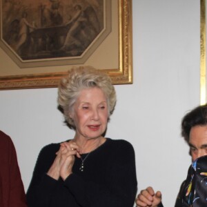 Exclusif - Yves Lecoq, Danièle Gilbert, Frédéric Longbois et Catherine Frot - Dîner privé chez Pierre-Jean Chalençon au palais Vivienne à Paris, France, le 7 juin 2019. © Philippe Baldini/Bestimage