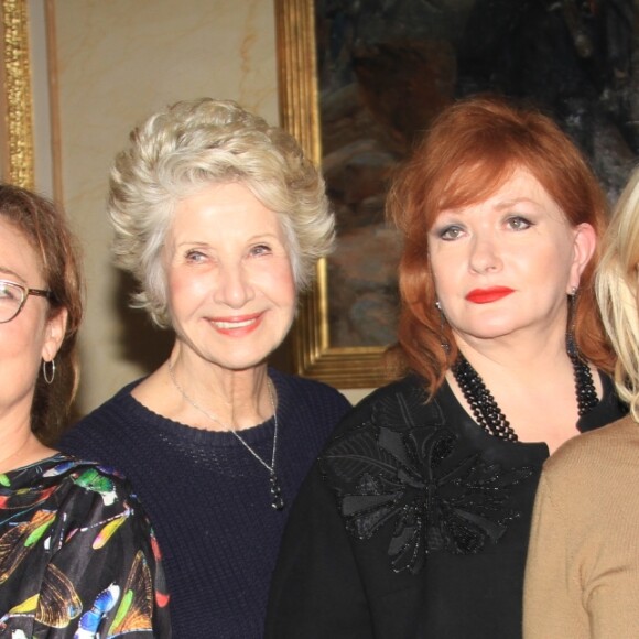 Exclusif - Catherine Frot, Danièle Gilbert, Catherine Jacob, Chantal Ladesou et Grace de Capitani - Dîner privé chez Pierre-Jean Chalençon au palais Vivienne à Paris, France, le 7 juin 2019. © Philippe Baldini/Bestimage
