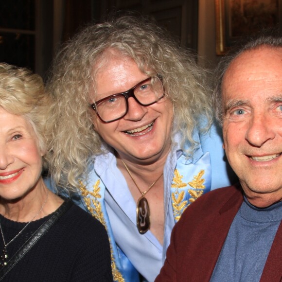 Exclusif - Danièle Gilbert, Pierre-Jean Chalençon et Yves Lecoq - Dîner privé chez Pierre-Jean Chalençon au palais Vivienne à Paris, France, le 7 juin 2019. © Philippe Baldini/Bestimage