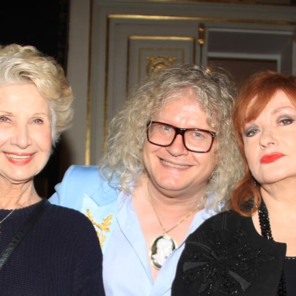 Exclusif - Danièle Gilbert, Pierre-Jean Chalençon et Catherine Frot - Dîner privé chez Pierre-Jean Chalençon au palais Vivienne à Paris, France, le 7 juin 2019. © Philippe Baldini/Bestimage