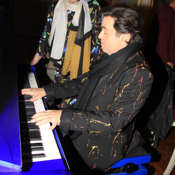 Exclusif - Frédéric Longbois et Catherine Frot - Dîner privé chez Pierre-Jean Chalençon au palais Vivienne à Paris, France, le 7 juin 2019. © Philippe Baldini/Bestimage