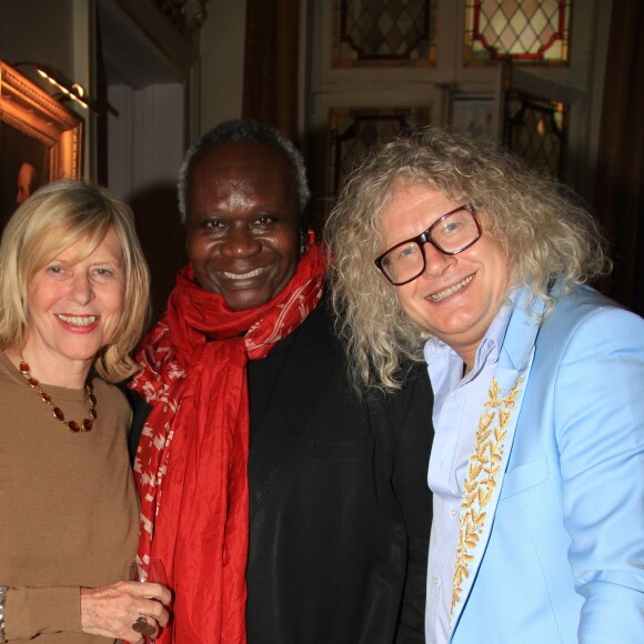 Exclusif - Chantal Ladesou, Magloire et Pierre-Jean Chalençon - Dîner privé chez Pierre-Jean Chalençon au palais Vivienne à Paris, France, le 7 juin 2019. © Philippe Baldini/Bestimage