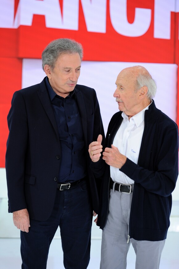 Exclusif - Michel Drucker et Charly Bancarel - Enregistrement de l'émission "Vivement Dimanche prochain" présentée par M.Drucker et diffusée le 16 juin 2019 sur France 2. Le 3 juin 2019 © Guillaume Gaffiot / Bestimage