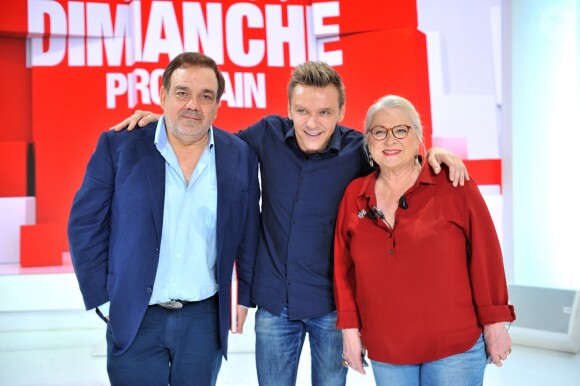 Exclusif - Didier Bourdon, Jeanfi Janssens et Josiane Balasko - Enregistrement de l'émission "Vivement Dimanche prochain" présentée par M.Drucker et diffusée le 16 juin 2019 sur France 2. Le 3 juin 2019 © Guillaume Gaffiot / Bestimage