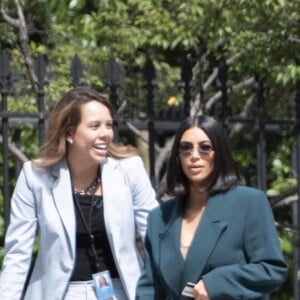 Kim Kardashian défend le projet "Second Chance Hiring" à la Maison Blanche, en présence du président Donald Trump. Washington, DC, le 13 juin 2019.