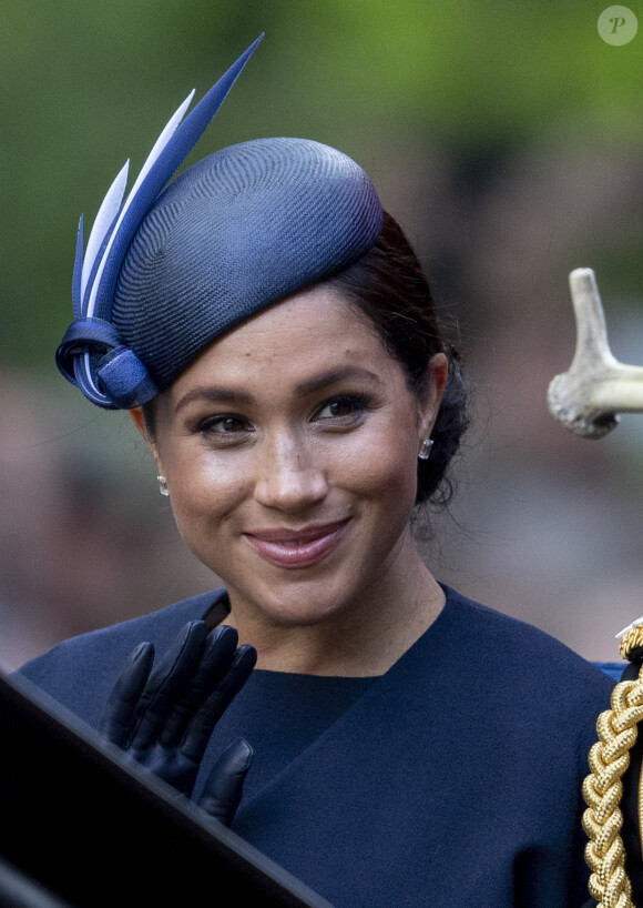 Meghan Markle, duchesse de Sussex - La parade Trooping the Colour 2019, célébrant le 93ème anniversaire de la reine Elisabeth II, au palais de Buckingham, Londres, le 8 juin 2019.