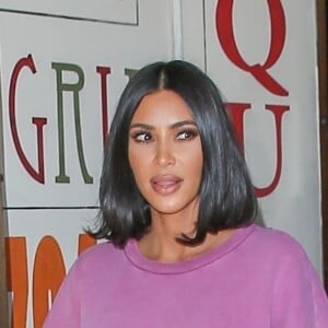 Exclusif - Kim Kardashian s'est arrêtée dîner dans le restaurant 'Plata Taqueria & Cantina' à Agoura Hills alors qu'elle rentre d'un entretien à la Maison Blanche, le 14 juin 2019.