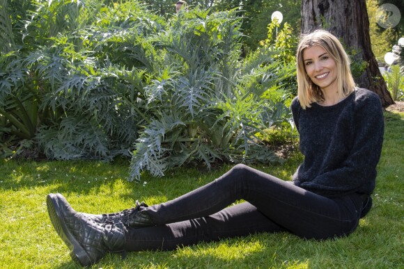 Alexandra Rosenfeld (Miss France 2006) lors de la 3ème édition de la chasse aux oeufs de Pâques organisé par le comité du Faubourg Saint-Honoré en partenariat avec la Maison Dalloyau au jardin des Champs-Elysées, à Paris, France, le 17 avril 2019.  © Pierre Perusseau/Bestimage