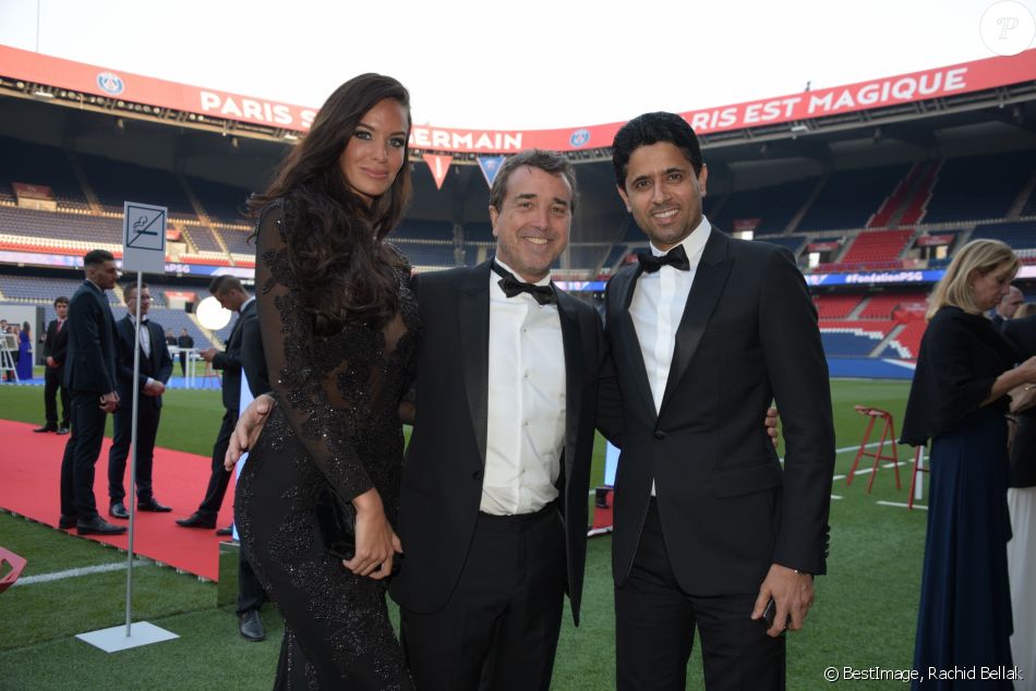 Exclusif Jade Foret Son Mari Arnaud Lagardere Et Nasser Al Khelaifi Le President Du Paris Saint Germain Psg 5e Diner De Gala De La Fondation Paris Saint Purepeople