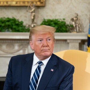 Le président américain Donald Trump reçoit le Premier ministre canadien Justin Trudeau à la Maison Blanche, le 20 juin 2019.