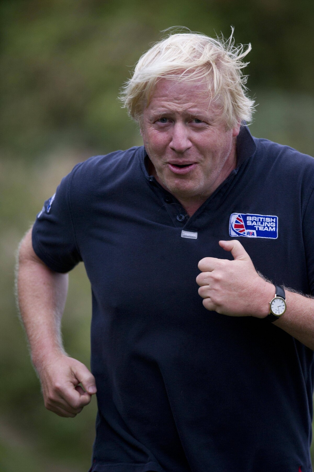 Photo : Boris Johnson fait son jogging à Oxfordshire le 11 septembre ...