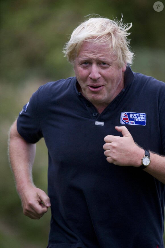 Boris Johnson fait son jogging à Oxfordshire le 11 septembre 2018.