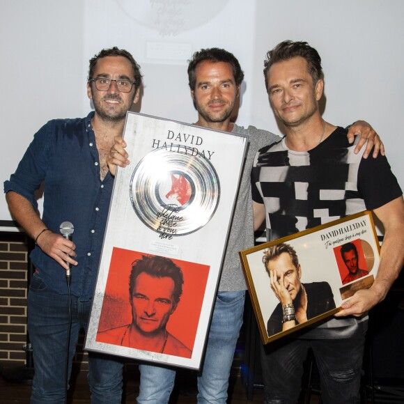 David Hallyday reçoit son disque de platine à la seine musicale à Paris le 25 juin 2019. © Pierre Perusseau/Bestimage