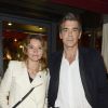 Xavier de Moulins et sa femme Anais Bouton (directrice des programmes de Paris Premiere) - Soirée "Stars et Saveurs" à l'occasion de la nouvelle carte élaborée par le chef Pierre Gagnaire au Fouquet's à Paris le 12 octobre 2015
