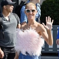 Céline Dion à Paris : top à plumes et combi moulante par 40 degrés