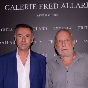 Exclusif - Robert Bartoux et François Berléand - Inauguration de la galerie Fred Allard (artiste représenté par les Galeries Bartoux) à l'hôtel Lutetia à Paris le 27 juin 2019. © Rachid Bellak/Bestimage